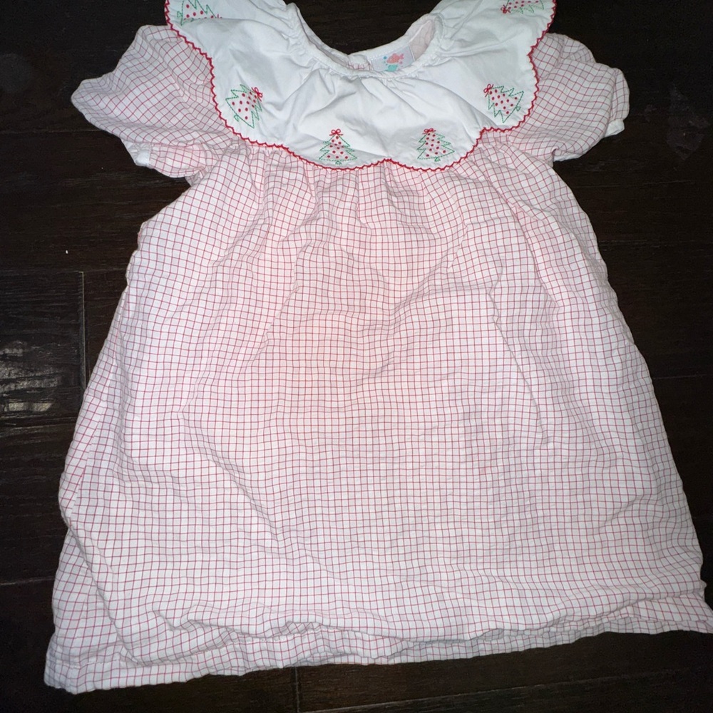 Charming Pink and White Kids Dress